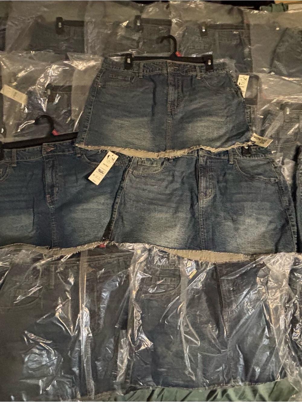 Bulk Lot of 23 No Boundaries Jean Skirts Medium 8-10 New With Tags